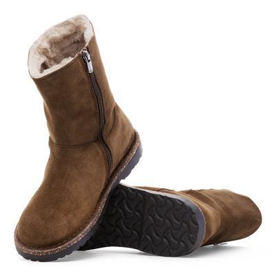 Uppsala Zip Shearling dark tea