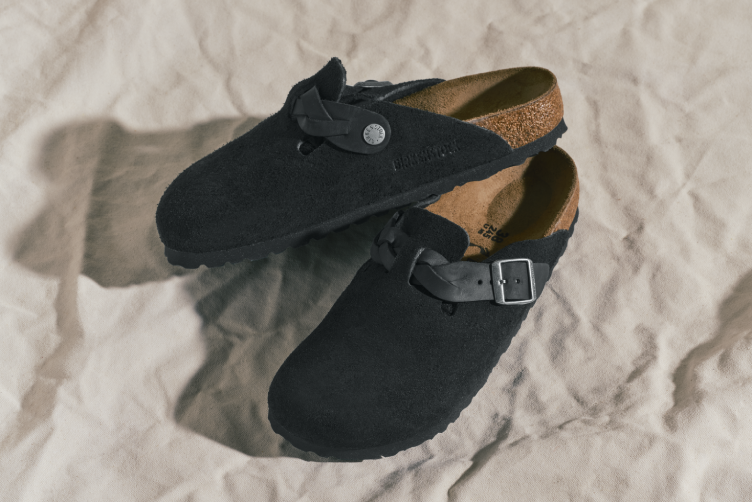 보스턴 브레이디드 스웨이드 블랙