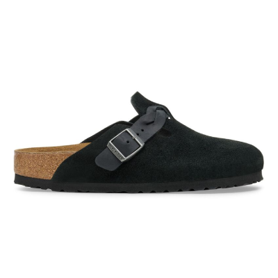 보스턴 브레이디드 스웨이드 블랙