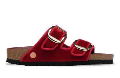 아리조나 빅 버클 리벳 텍스타일 마스 레드 벨벳