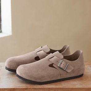London Suede Leather Taupe