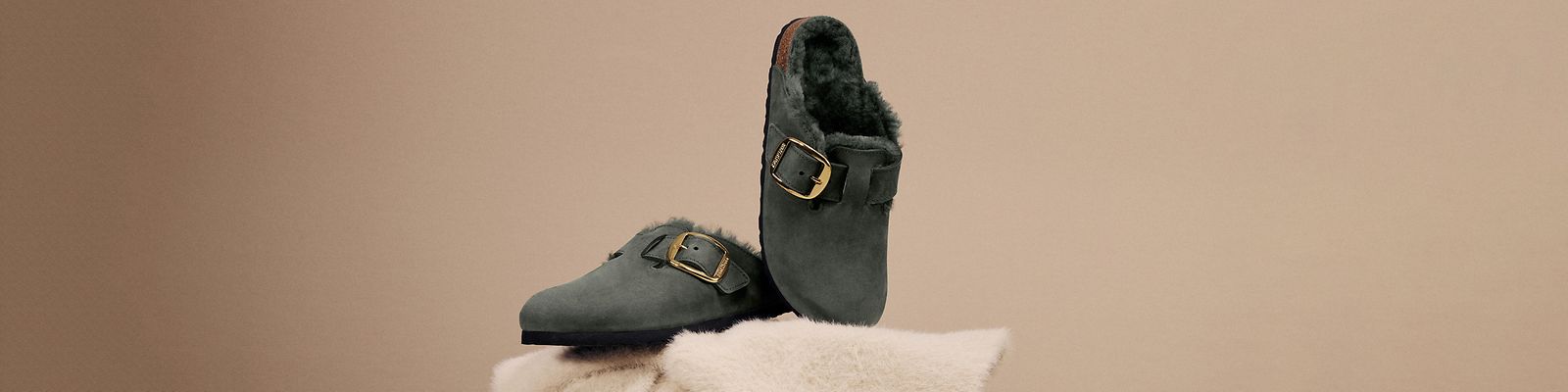 Shearling - Boston Big Buckle Shearling Thyme