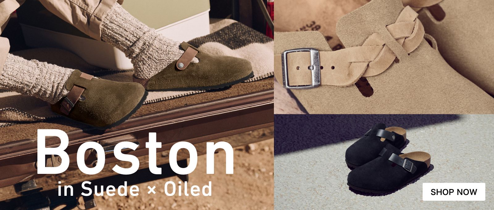 ビルケン BIRKENSTOCK BOSTON 1014420 オールブラック