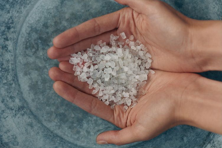 bathing with bath salts