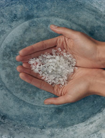 bathing with bath salts