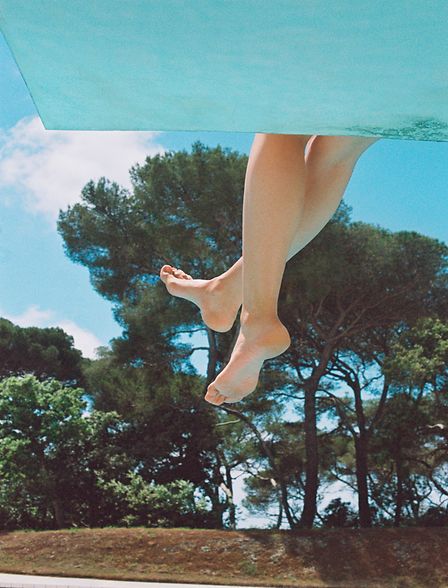 after beach routine feet