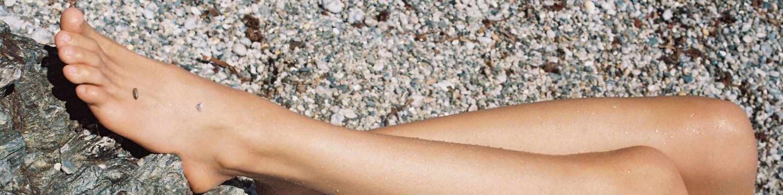 after beach routine feet